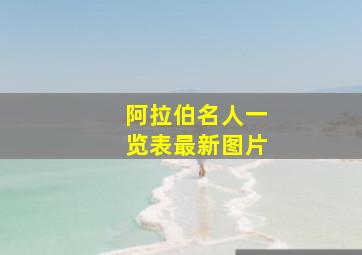 阿拉伯名人一览表最新图片