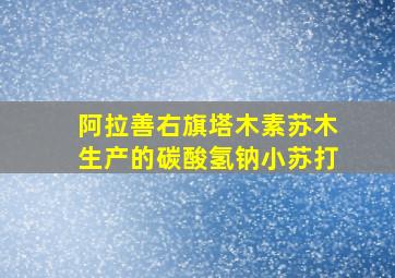 阿拉善右旗塔木素苏木生产的碳酸氢钠小苏打