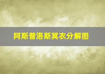 阿斯普洛斯冥衣分解图