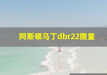 阿斯顿马丁dbr22限量