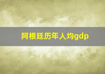 阿根廷历年人均gdp