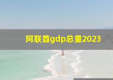 阿联酋gdp总量2023