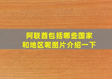 阿联酋包括哪些国家和地区呢图片介绍一下