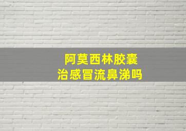 阿莫西林胶囊治感冒流鼻涕吗