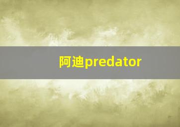 阿迪predator