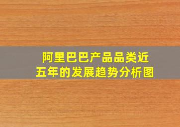 阿里巴巴产品品类近五年的发展趋势分析图