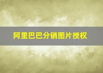 阿里巴巴分销图片授权