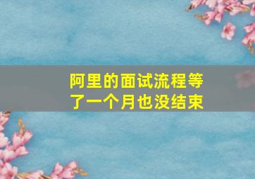 阿里的面试流程等了一个月也没结束