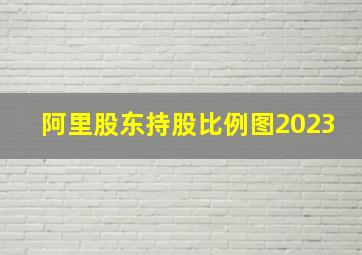 阿里股东持股比例图2023