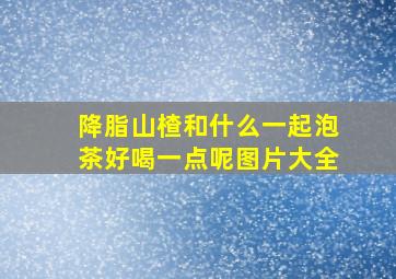 降脂山楂和什么一起泡茶好喝一点呢图片大全