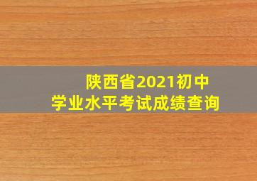 陕西省2021初中学业水平考试成绩查询