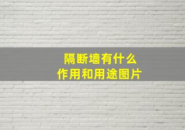 隔断墙有什么作用和用途图片