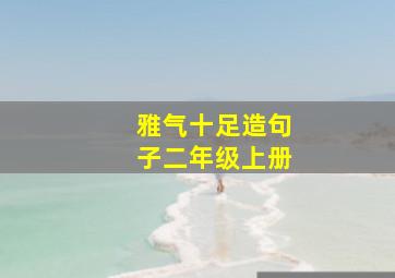 雅气十足造句子二年级上册