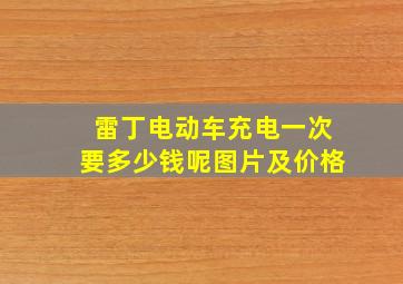 雷丁电动车充电一次要多少钱呢图片及价格