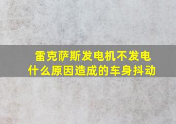 雷克萨斯发电机不发电什么原因造成的车身抖动