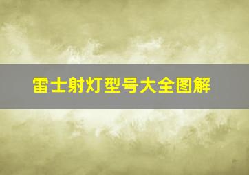 雷士射灯型号大全图解