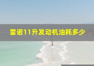 雷诺11升发动机油耗多少