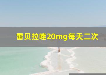 雷贝拉唑20mg每天二次