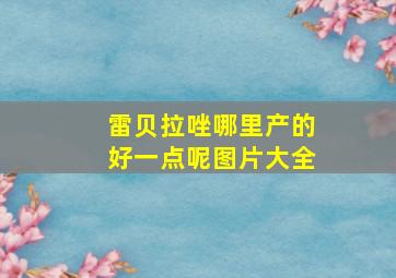 雷贝拉唑哪里产的好一点呢图片大全