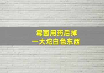 霉菌用药后掉一大坨白色东西