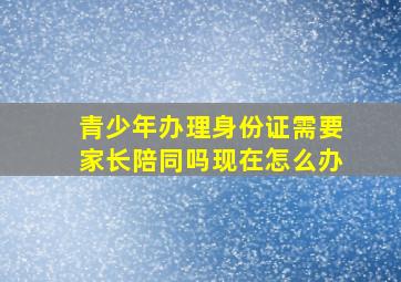 青少年办理身份证需要家长陪同吗现在怎么办