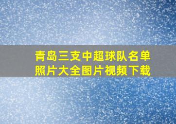 青岛三支中超球队名单照片大全图片视频下载