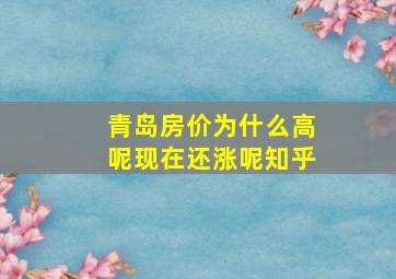 青岛房价为什么高呢现在还涨呢知乎