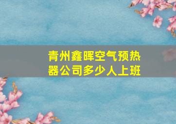 青州鑫晖空气预热器公司多少人上班