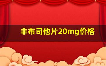 非布司他片20mg价格