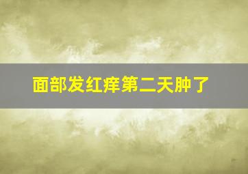 面部发红痒第二天肿了