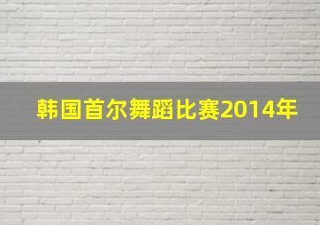 韩国首尔舞蹈比赛2014年