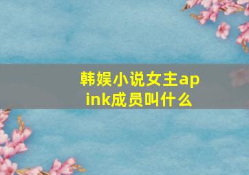 韩娱小说女主apink成员叫什么