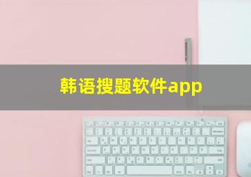 韩语搜题软件app