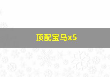 顶配宝马x5