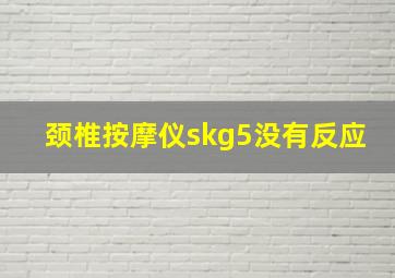 颈椎按摩仪skg5没有反应