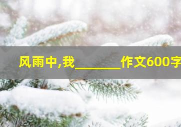 风雨中,我_______作文600字