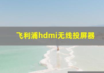 飞利浦hdmi无线投屏器