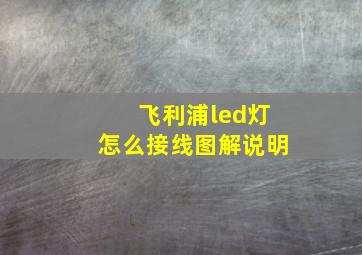 飞利浦led灯怎么接线图解说明