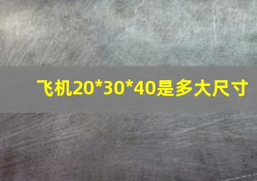 飞机20*30*40是多大尺寸