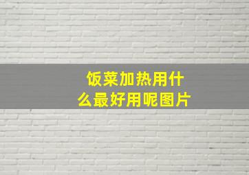 饭菜加热用什么最好用呢图片