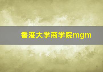 香港大学商学院mgm