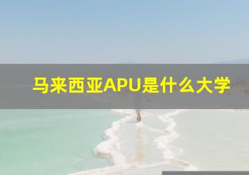 马来西亚APU是什么大学