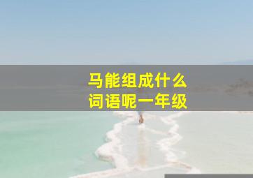 马能组成什么词语呢一年级