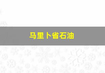 马里卜省石油