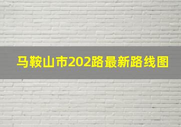 马鞍山市202路最新路线图