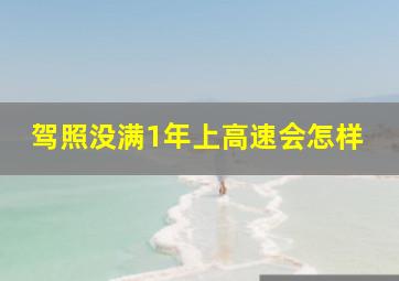 驾照没满1年上高速会怎样