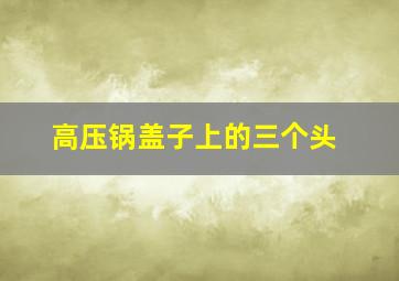 高压锅盖子上的三个头