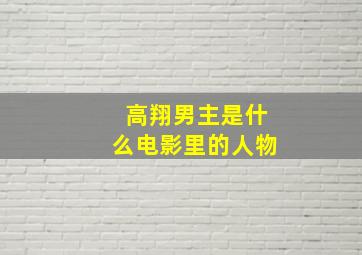 高翔男主是什么电影里的人物