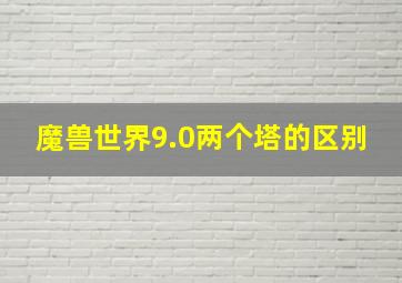 魔兽世界9.0两个塔的区别