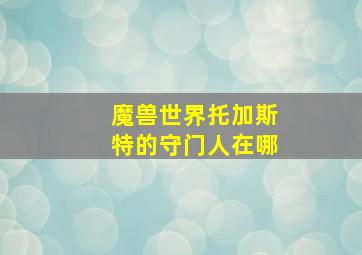 魔兽世界托加斯特的守门人在哪